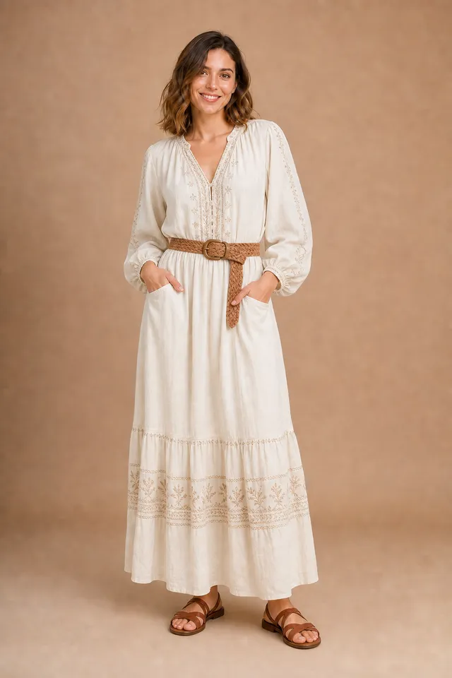 Boho Maxi Dress AI outfit example